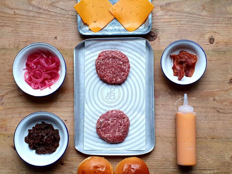 The Patty & Bun Burger and Beer Kit is £33 at www.plateaway.com